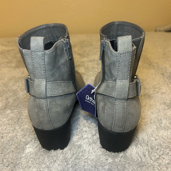 NEW Croft & Barrow Ortholite Suede Gray Ankle Boots Women’s, Size 8M - Picture 11 of 16